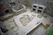 Interior of Neolithic Hut