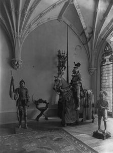 Interior of O.H.P. Belmont house, New York City, between 1909 and 1927. Creator: Frances Benjamin Johnston