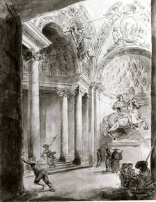 Interior of Saint Peter's, ca. 1758. Creator: Hubert Robert