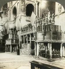 Interior of San Marco, Venice, Italy c1909. Creator: Unknown