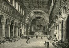 Interior of San Apollinare Nuovo, Ravenna 1890. Creator: Unknown