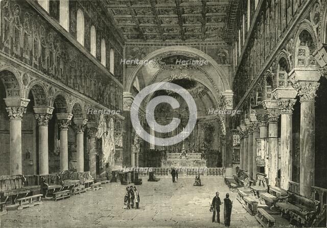 'Interior of San Apollinare Nuovo, Ravenna', 1890.  Creator: Unknown.