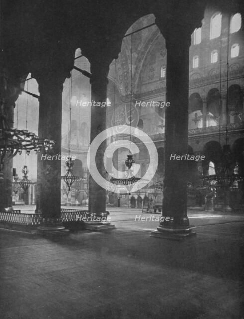 'Interior of Santa Sophia', 1913. Artist: Unknown.