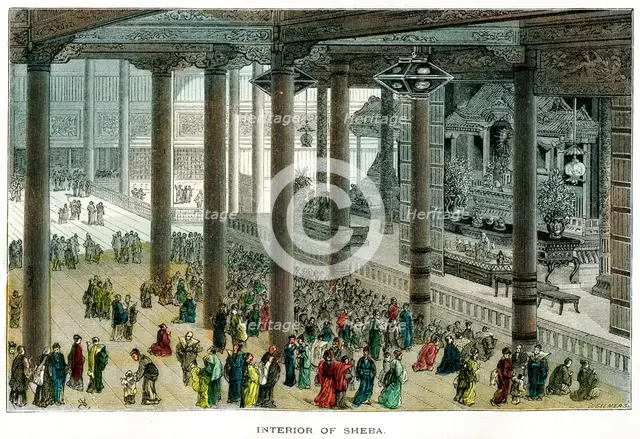 'Interior of Sheba', Japan. Artist: Unknown
