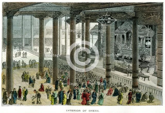 'Interior of Sheba', Japan. Artist: Unknown