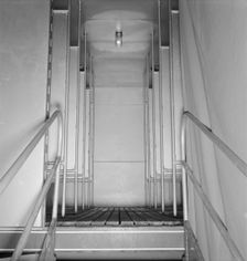 Interior of shower bath unit, FSA camp, Merrill, Klamath County, Oregon, 1939. Creator: Dorothea Lange
