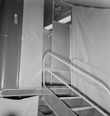 Interior of shower bath unit, FSA camp, Merrill, Klamath County, Oregon, 1939. Creator: Dorothea Lange