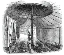 Interior of Sidi Mohammed's tent, 1844. Creator: Unknown