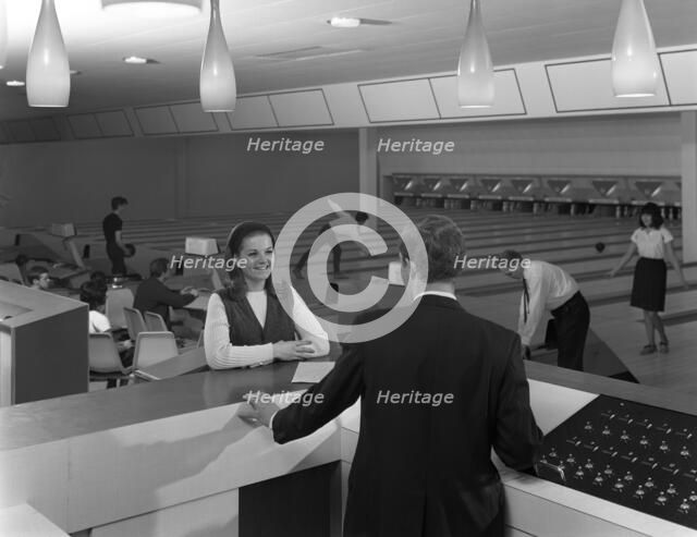 Interior of Silver Blades ice rink and bowling alley, Sheffield, South Yorkshire, 1965.  Artist: Michael Walters