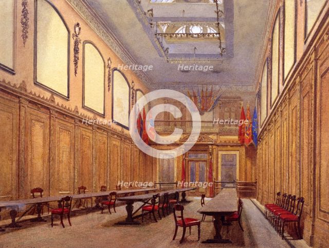 Interior of Skinners' Hall, London, 1890. Artist: John Crowther