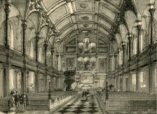 Interior of St. Andrew's Church c1872. Creator: Unknown