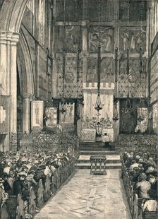 Interior of St. Alban's Church, Holborn late 19th century. Creator: William Hatherell