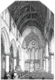 Interior of St. Barnabas Church, Pimlico, 1850. Creator: Unknown