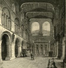 Interior of St. Bartholomew-The-Great c1872. Creator: Unknown
