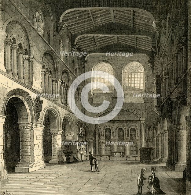'Interior of St. Bartholomew-The-Great', c1872. Creator: Unknown.