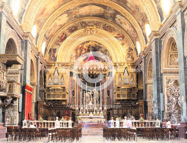 Interior of St John's Co-Cathedral, Valletta, Malta