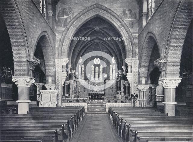 'Interior of St. James the Less, Westminster', c1903. Artist: W Ingle.
