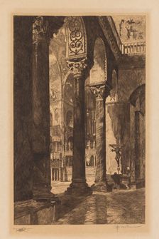 Interior of St. Mark's, Venice. Creator: Otto H. Bacher (American, 1856-1909)