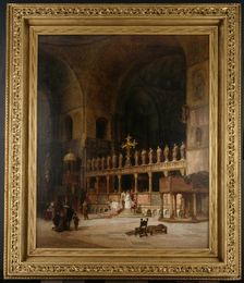 Interior of St. Mark's, Venice, 1869. Creator: David Dalhoff Neal