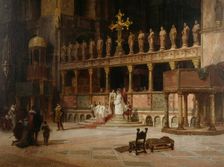 Interior of St. Mark's, Venice, 1869. Creator: David Dalhoff Neal