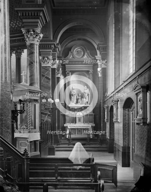 Interior of St Mary Moorfields, Finsbury Circus, London, c1870-c1900. Artist: York & Son