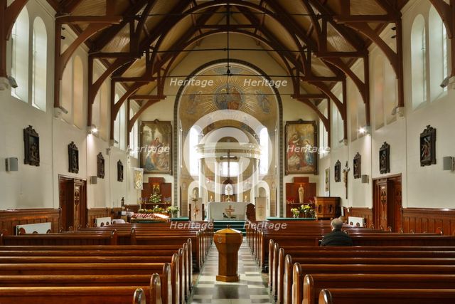 Interior of St Mary's Catholic Church, Belfast, Northern Ireland, 2010. Creator: Peter Thompson.