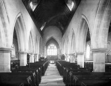 Interior of St Michael's Church, Bray, Berkshire, 1880. Artist: Henry Taunt