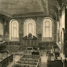 Interior of St. Michael's, Wood Street, 1876 (1897). Creator: Unknown