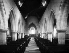 Interior of St Michael's Church, Bray, Berkshire, 1880. Artist: Henry Taunt