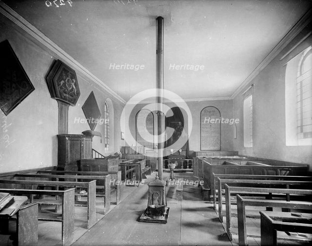 Interior of St Nicholas Church, Kingsey, Buckinghamshire, c1860-c1922. Artist: Henry Taunt