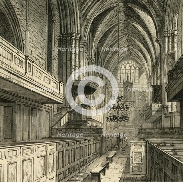 'Interior of St. Saviour's Church', (c1878). Creator: Unknown.