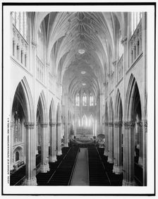 Interior of St. Patrick's Cathedral, New York, N.Y., c.between 1900 and 1910. Creator: Unknown