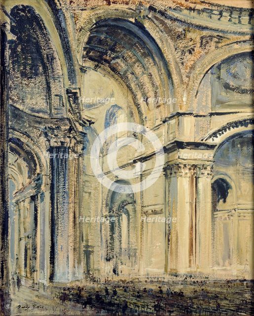 Interior of St Paul's Cathedral, c1910 Artist: JF Barry Pittar.