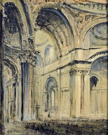 Interior of St Paul's Cathedral, c1910 Artist: JF Barry Pittar