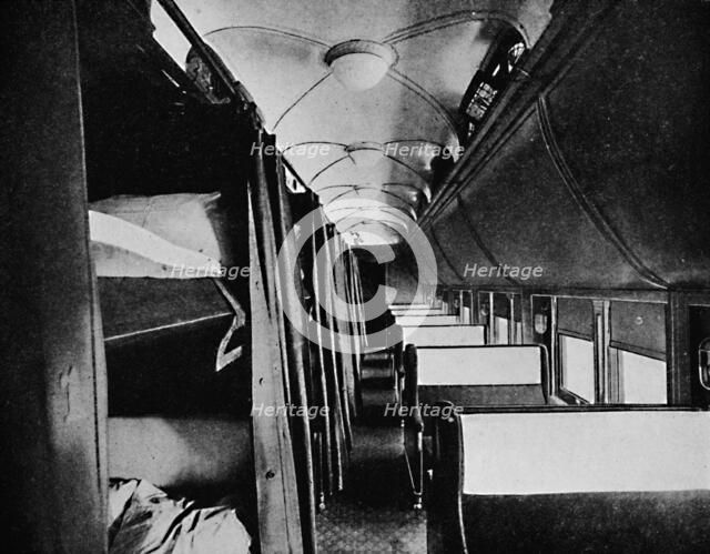 'Interior of Standard Sleeper, Canadian Pacific Railway', 1926. Artist: Unknown.
