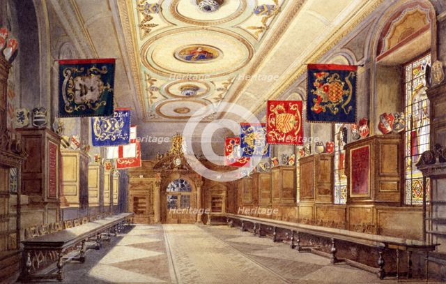 Interior of Stationers' Hall, London, 1890. Artist: John Crowther