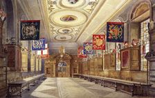 Interior of Stationers Hall, London, 1890. Artist: John Crowther