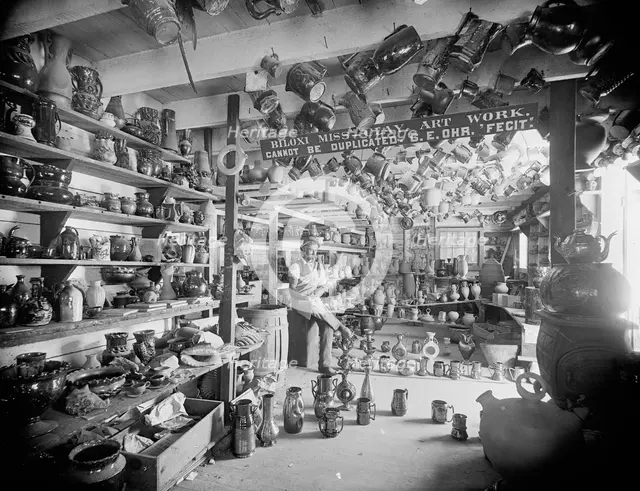 Interior of pottery, Biloxi, Miss., c1901. Creator: Unknown.