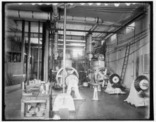 Interior of power house, Sault Ste. Marie, between 1890 and 1899. Creator: Unknown