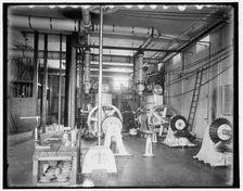 Interior of power house, Sault Ste. Marie, between 1890 and 1899. Creator: Unknown