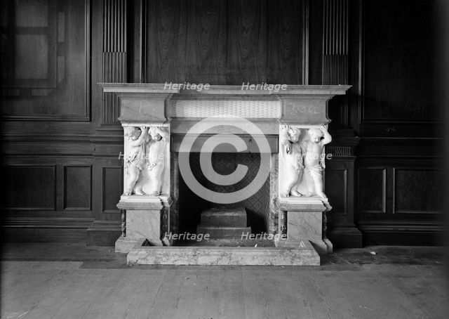 Interior of Pansanger, Hertingfordbury, Hertfordshire, 1953. Artist: Herbert Felton
