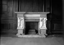 Interior of Pansanger, Hertingfordbury, Hertfordshire, 1953. Artist: Herbert Felton