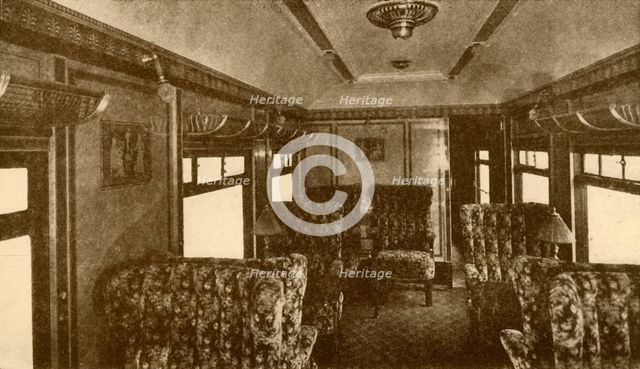 'Interior of Pullman Car, "Marjorie", Southern Railway', 1930. Creator: Unknown.