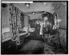 Interior of S.S. Prinzessin Victoria Luise, a stateroom, between 1900 and 1910. Creator: Unknown