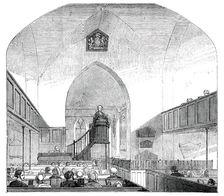 Interior of Whippingham Church, Isle of Wight, 1850. Creator: Unknown
