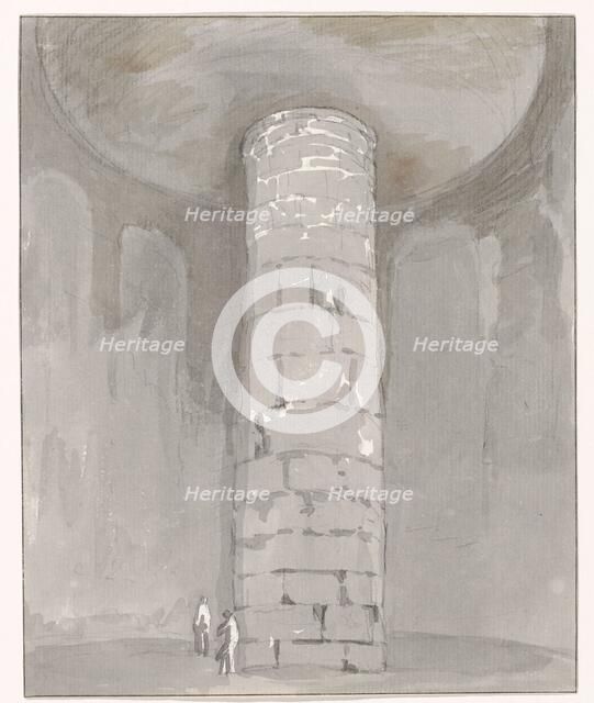 Interior of tower at the Tomb of Cicero between Itri and Gaeta, 1778. Creator: Louis Ducros.