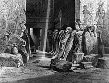 Interior of Temple Apet, Karnack 1881. Creator: M. Weber