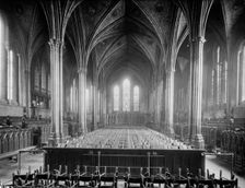 Interior of Temple Church, City of London, c1860-c1922. Artist: Henry Taunt