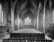 Interior of Temple Church, City of London, c1860-c1922. Artist: Henry Taunt