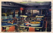 Interior of the 21 Club casino, Las Vegas, Nevada, USA, 1944